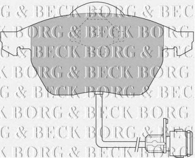 BORG & BECK bbp1392 -  Комплект тормозных колодок, дисковый тормоз